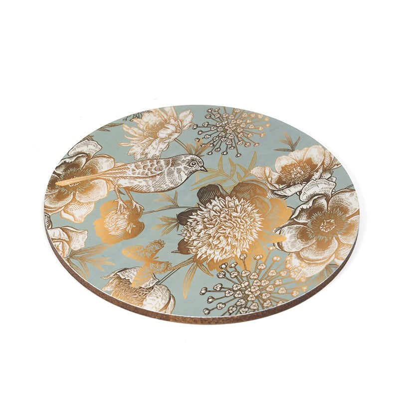 Golden Fleur Enamel Coated Trivet - Set Of Two media 5