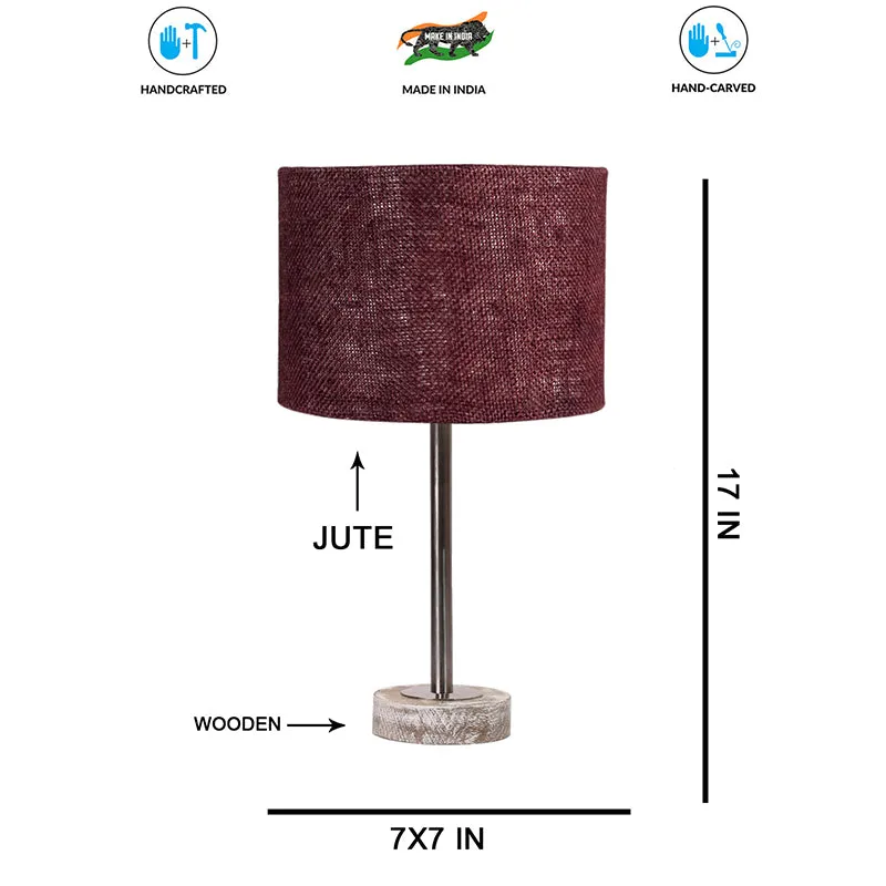 Sienna I Rodin Wooden Table Lamp - Brown,Silver,White media 7