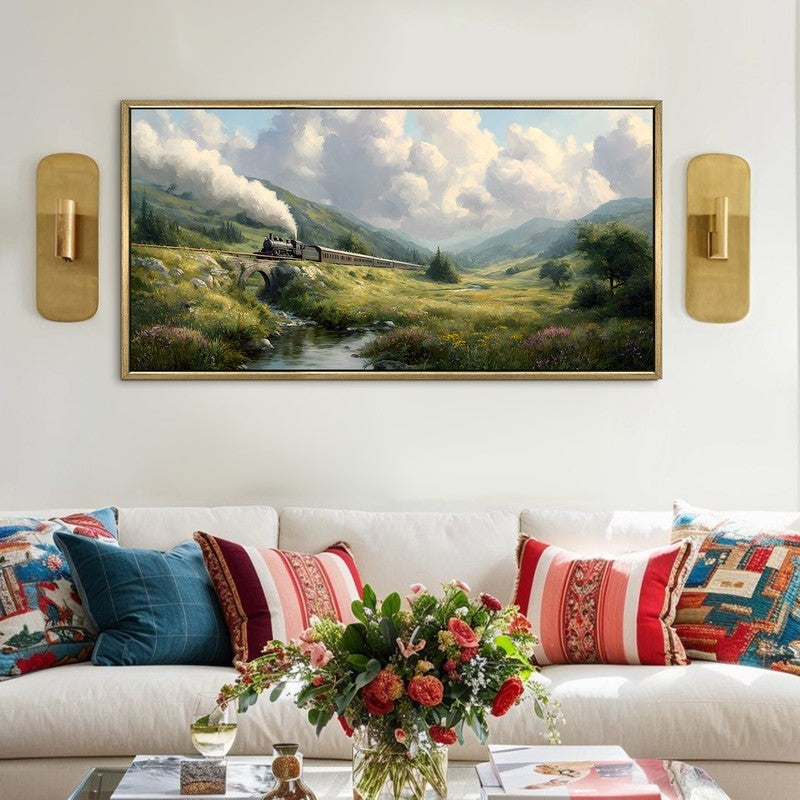 Greenpass Canvas Wall Painting With Frame
