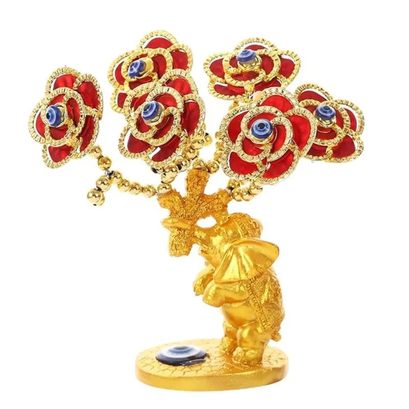 Sapphire Evil Eye Tree Resin Showpiece media 4