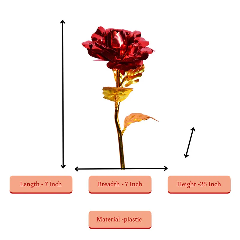 Story Of Rose Resin Showpiece - Red media 7