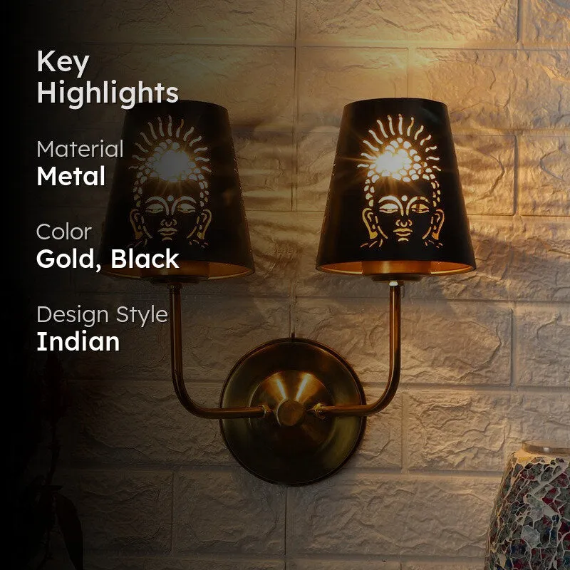 AuraCut Face Duo Metal Wall Lamp media 2