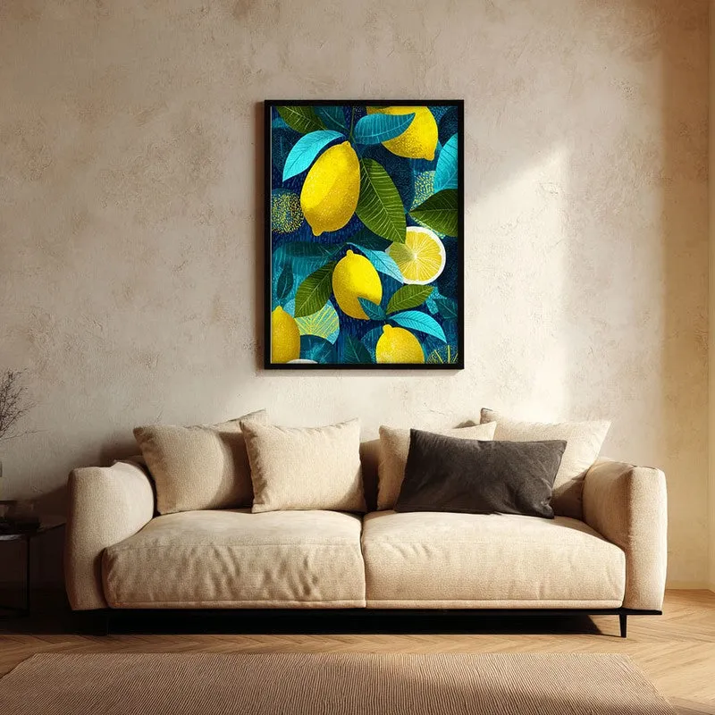Fresh Picked Canvas Wall Painting - Black Frame media 1