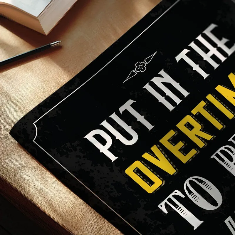 Wealth in Overtime Wall Poster media 6