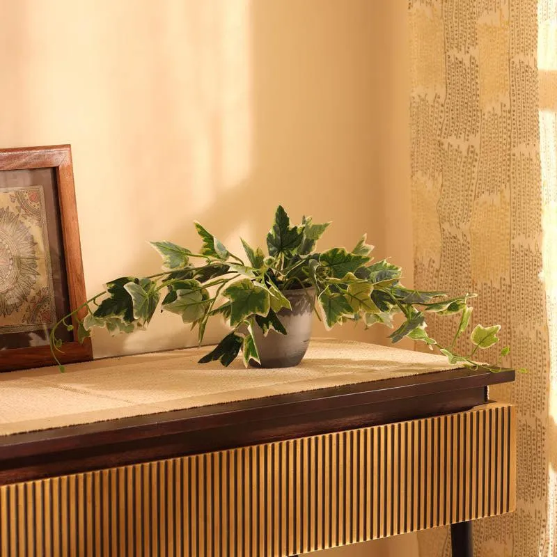 Artificial Green Bush With Plastic Pot media 3