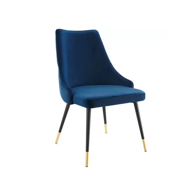 Lunara Neem Wood Accent Chair - Dark Blue media 3