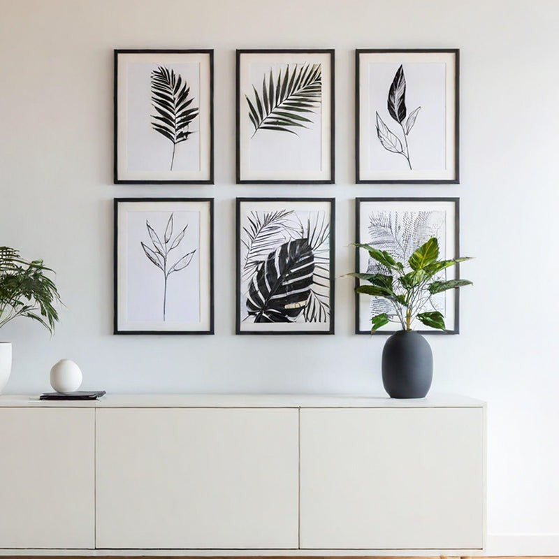 Mechan Botanical MDF Photo Frame - Set Of Six