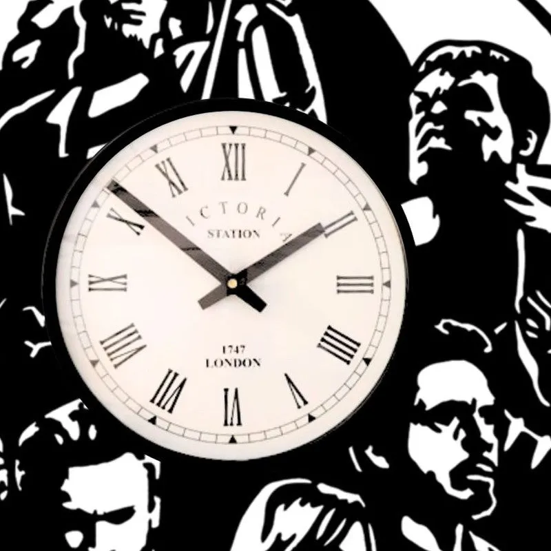 Stroke Steel Analog Wall Clock - Black media 5