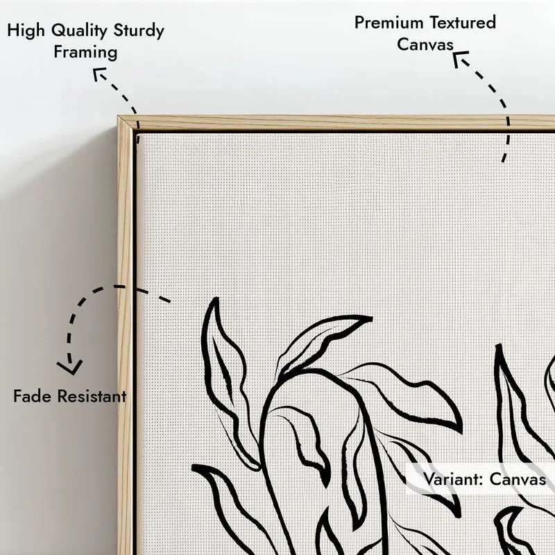 Everleaf Canvas Wall Painting With Brown Frame media 7