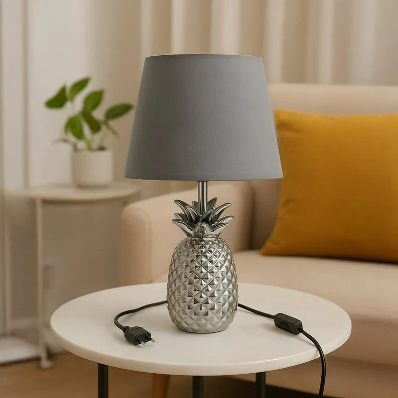 Bronzelle Metal Table Lamp - Grey media 4