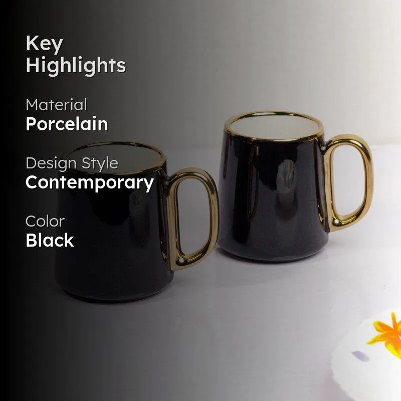 Onyx Porcelain Coffee Mug (380 mL Each) - Set Of Two media 2