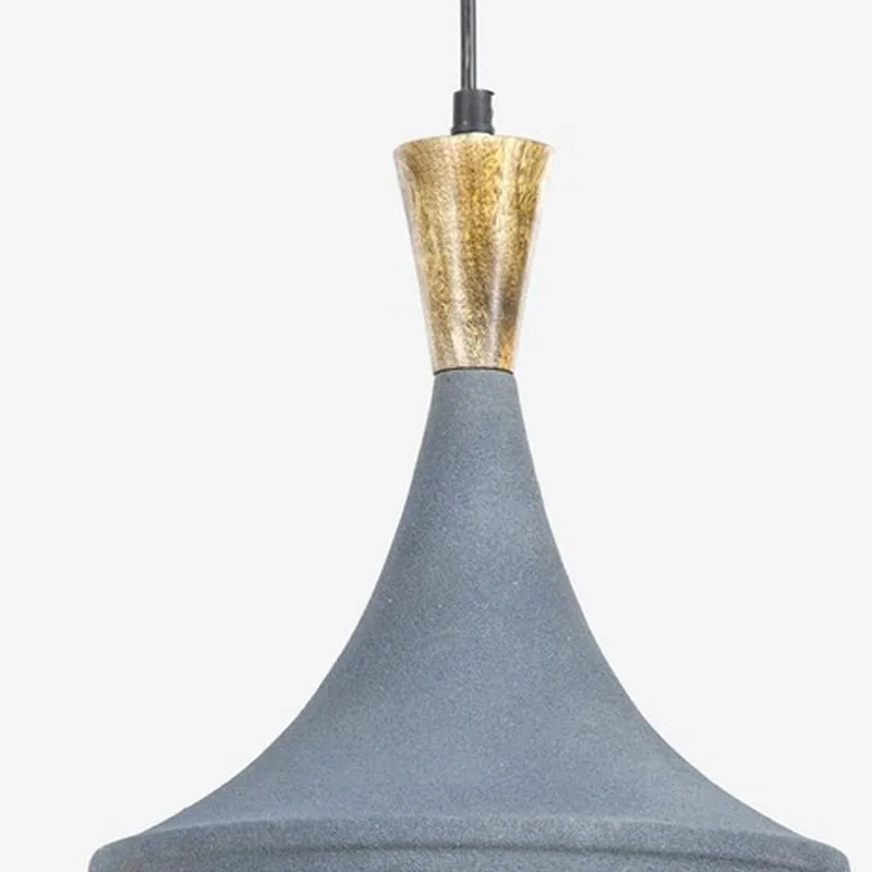 Orange Tree Gris Mango Wood Ceiling Lamp media 5