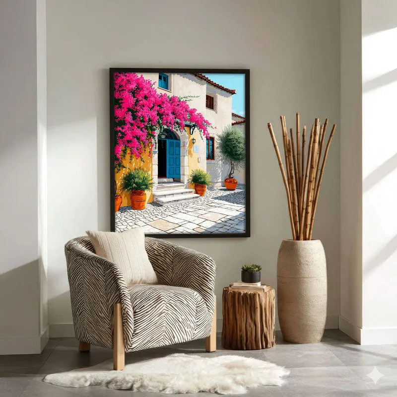 White haven Canvas Wall Painting - Black Frame media 4