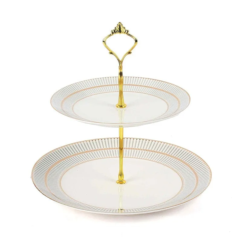 Heritage Charm Cake Stand - White,Grey media 3
