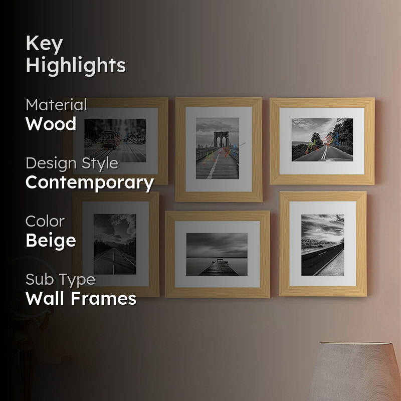 Willowwood Photo Frame (Beige) - Set Of Six media 2