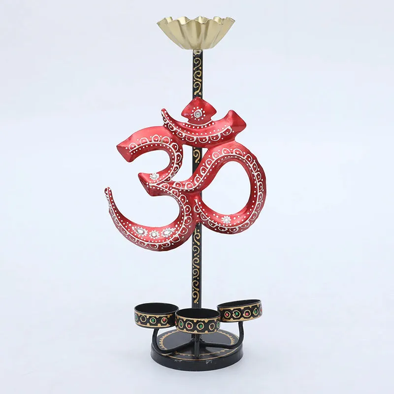 Brilliant Aum Tea Light Holder media 1