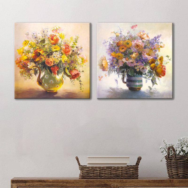 Primrose Floral Wall Art - Set Of Two