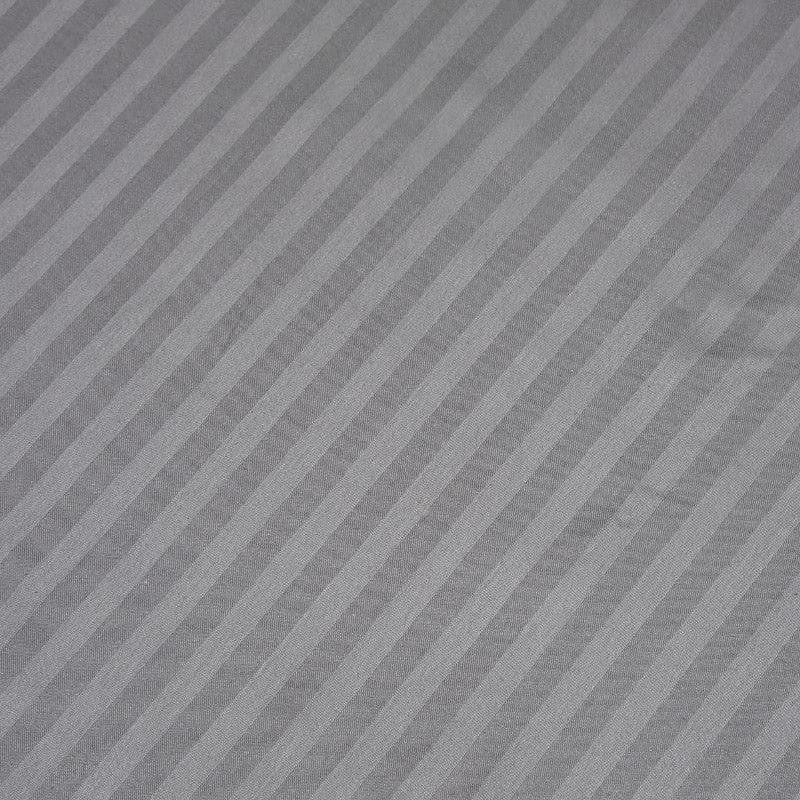 Slay In Stripes Cotton Bedsheet (Grey) - 210 TC media 6