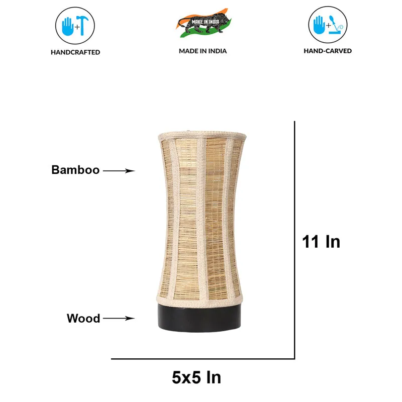 Halora Bamboo Curve Table Lamp - Black media 7