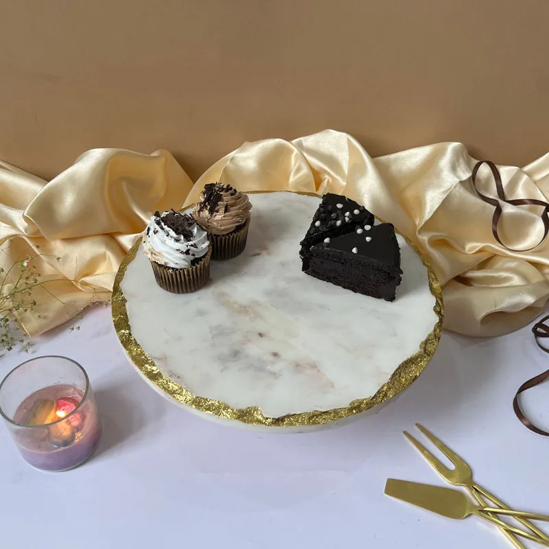 Evie Marble Cake Stand media 4