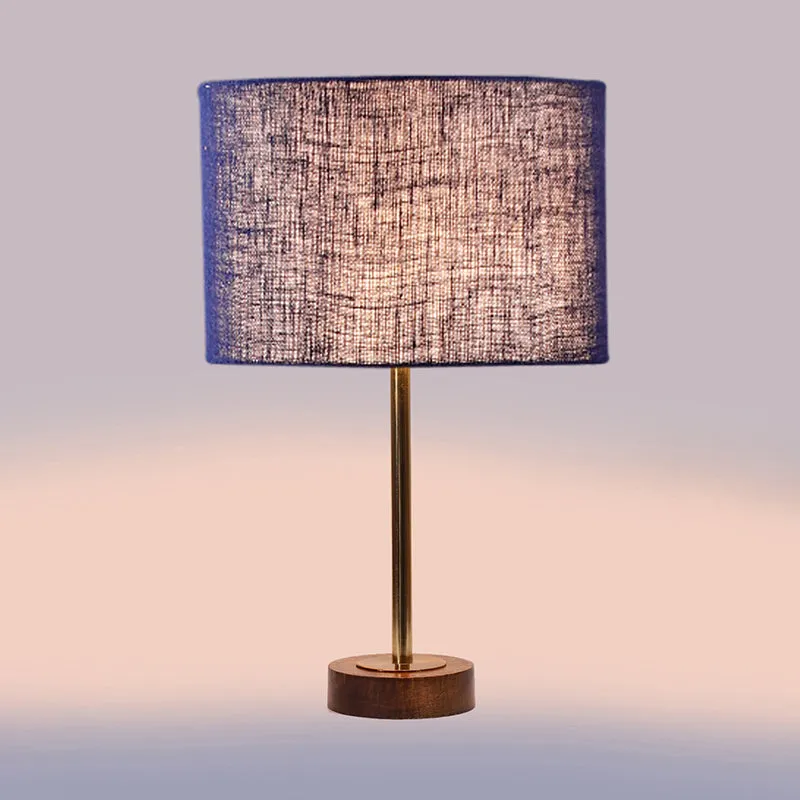 Sienna I Rodin Wooden Table Lamp - Blue,Gold,Brown media 5