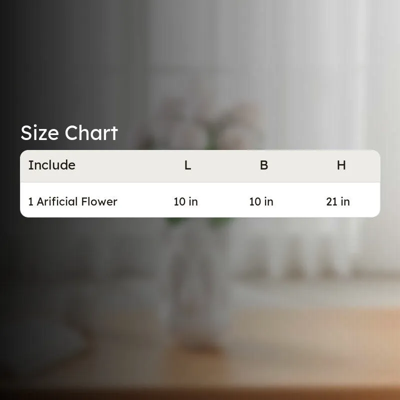 Petalisse Rose Fabric Artificial Flower - White media 9
