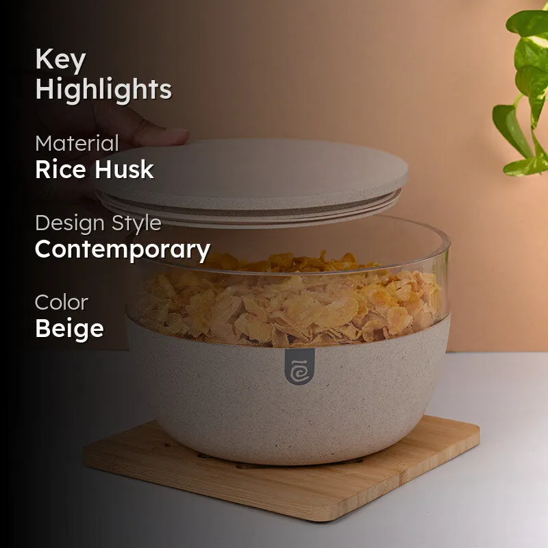 Gaea Airtight Mixing Bowl (Beige) - 2100 mL media 2