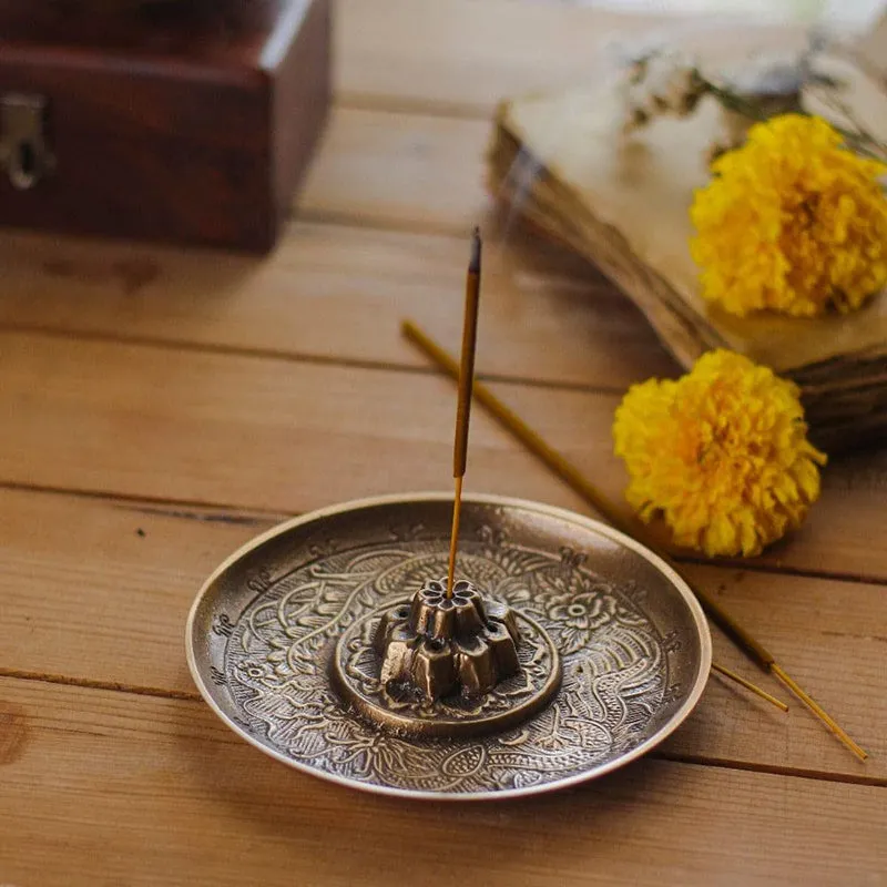 Bela Brass Incense Holder media 1