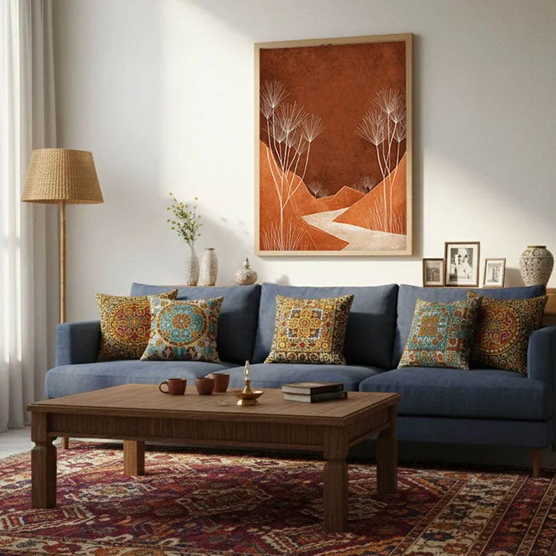 Vanpath Canvas Wall Painting With Brown Frame media 4