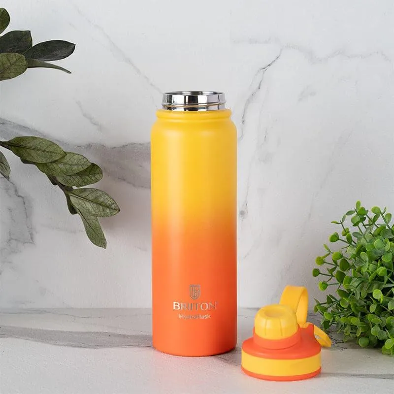 Serene Sip Hot & Cold Thermos Water Bottle (Yellow & Orange) - 800 mL media 3