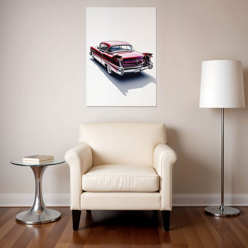 Crimson Cruiser Wall Poster