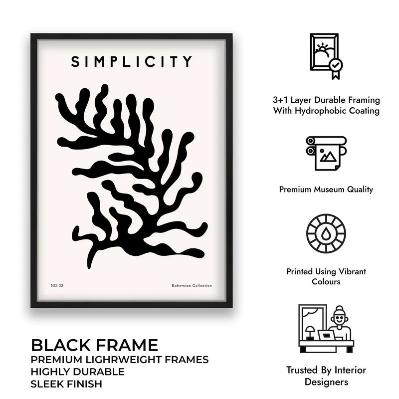 Natural Rhythm Canvas Wall Painting With Black Frame media 9