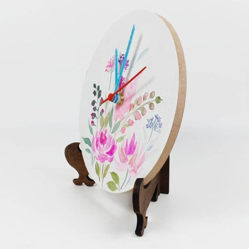 Hena Flora Handpainted Table Clock media 3