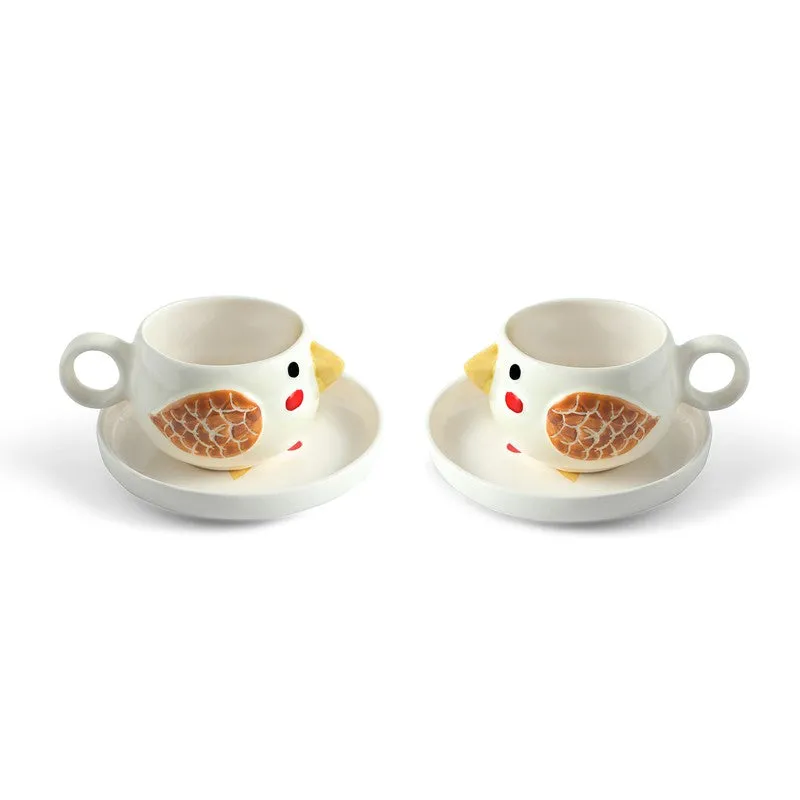 Pooky Bird Cup & Saucer - Set of Two (250 ML) media 3