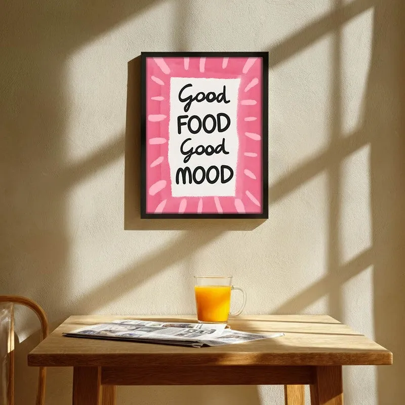 Plum Poetry Archival Canvas Wall Art - Black media 1