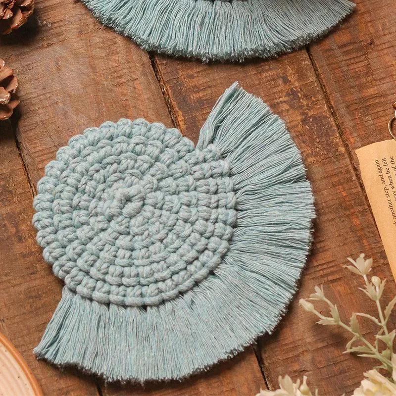 Dover Handcrafted Coaster (Blue) - Set Of Two media 3