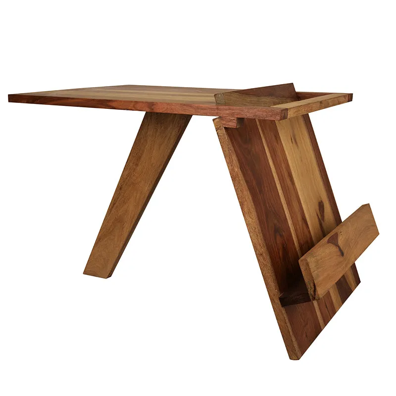 Elm Ease Sheesham Wood Side Table media 5
