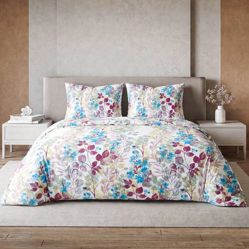 Manya Floral Cotton Bedsheet - 254 TC media 1