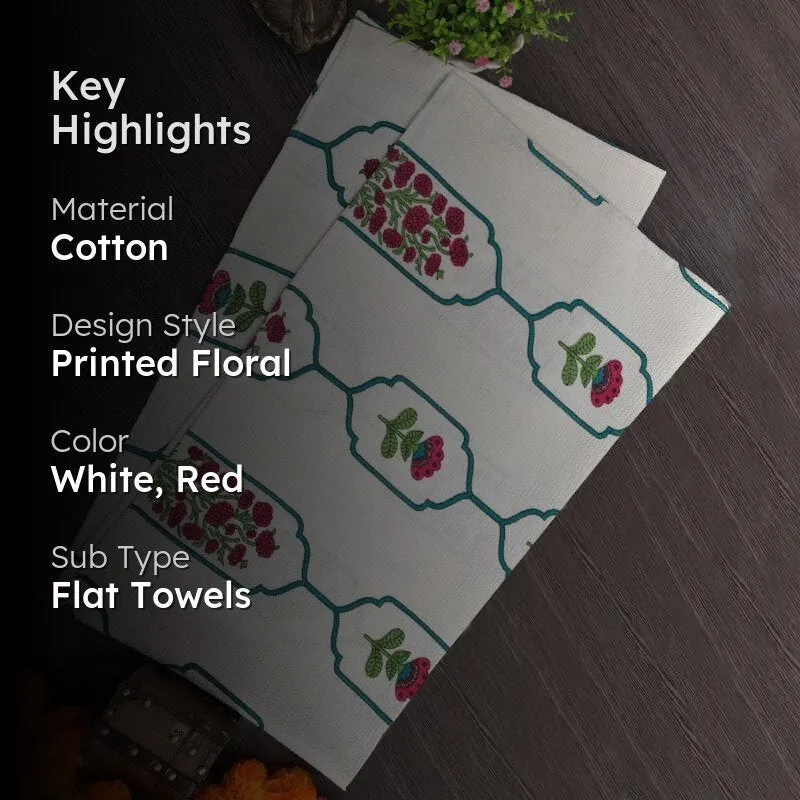 Jaipuri Jewel Waffle Bath Towel media 2