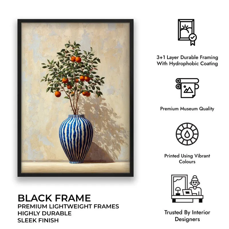 Rustic Zest Canvas Wall Painting - Black Frame media 10