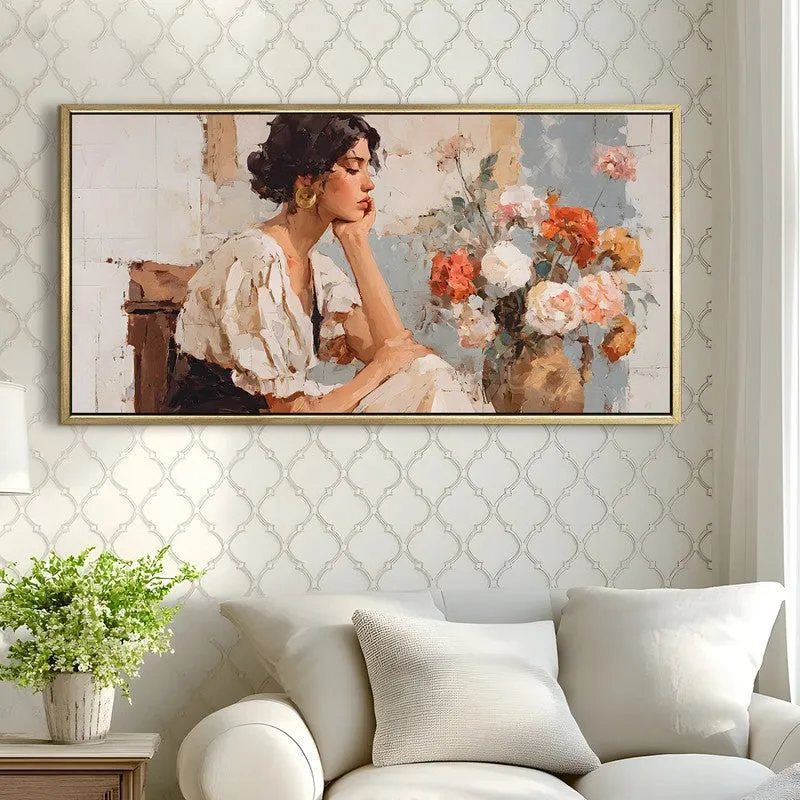 Blooming Calm Canvas Wall Painting With Frame media 4