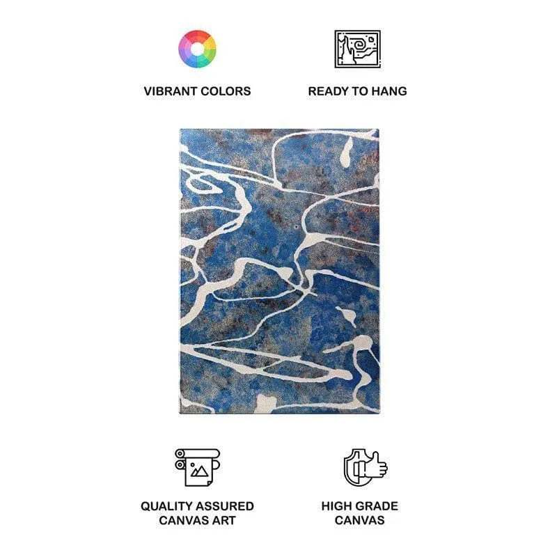 Line Flow Abstract Canvas Wall Painting - Gallery Wrap media 4
