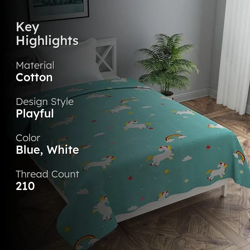 Unicorn Prism Kids' Cotton Duvet Cover - 210 TC media 2