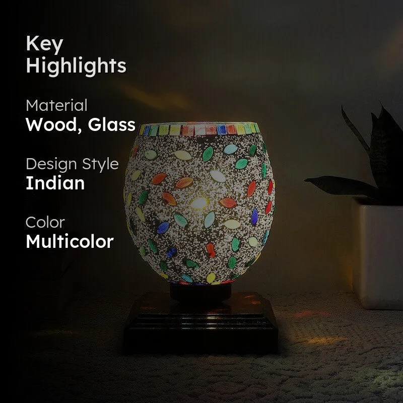 Coloria Mosaic Glass Table Lamp - Multicolor media 2