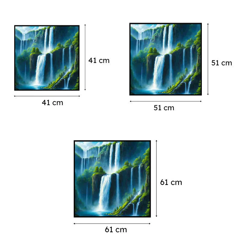 Misty Falls II Canvas Wall Art With Frame media 6
