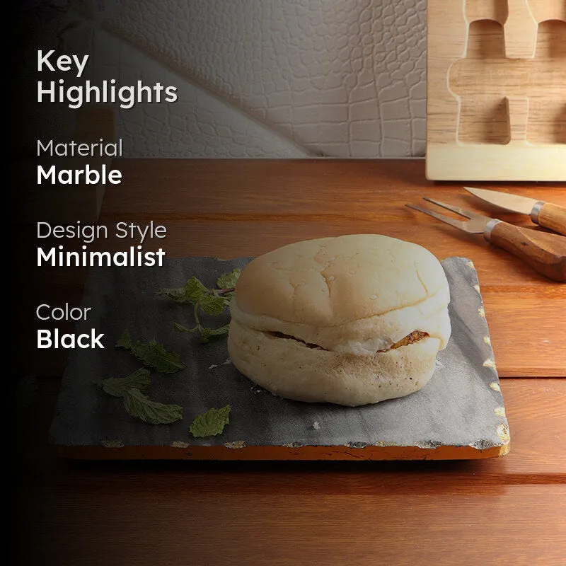 Graniq Marble Serving Platter - Black media 2