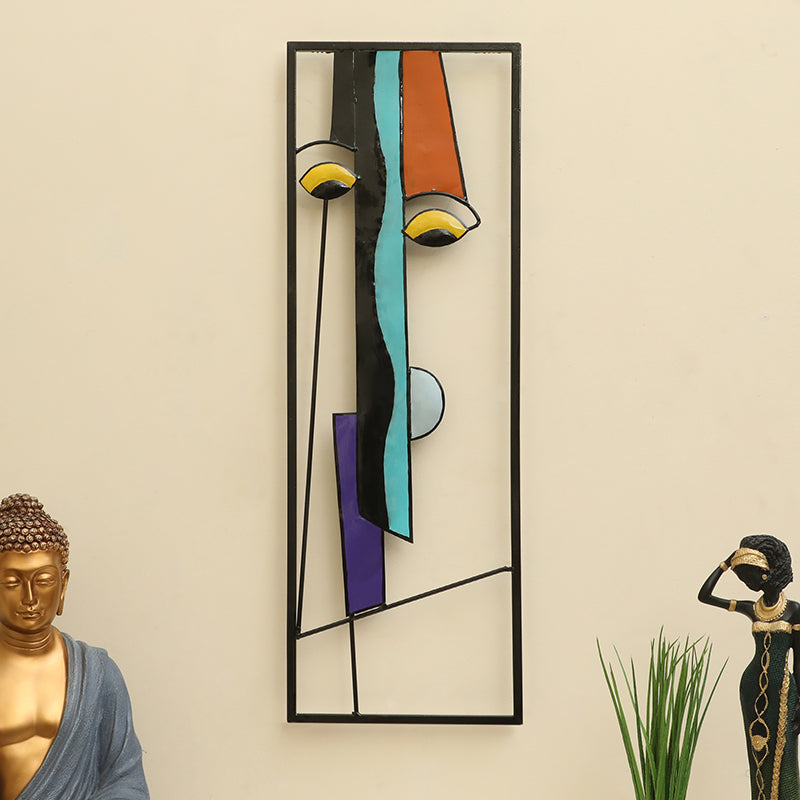 Vibrant Lines Metal Wall Accent