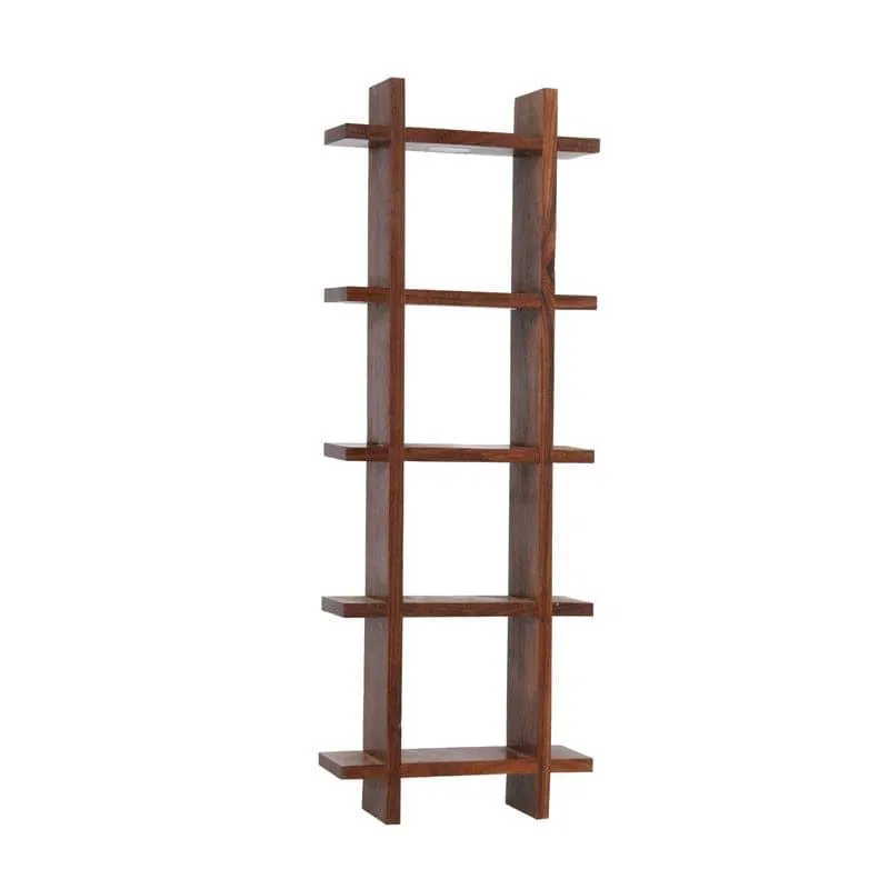 Cora Wooden Wall Shelf With Pot - Six Piece Set media 4