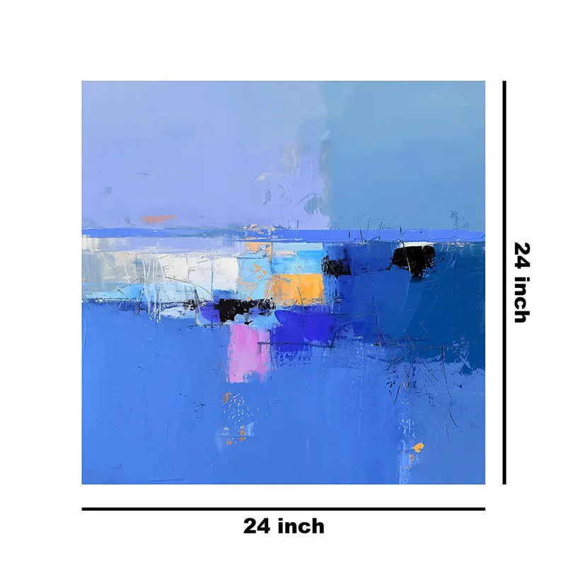 Blue Calming Sea Wall Painting media 8