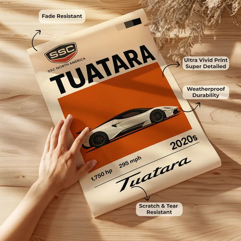 Tuatara Speedster Wall Poster media 7